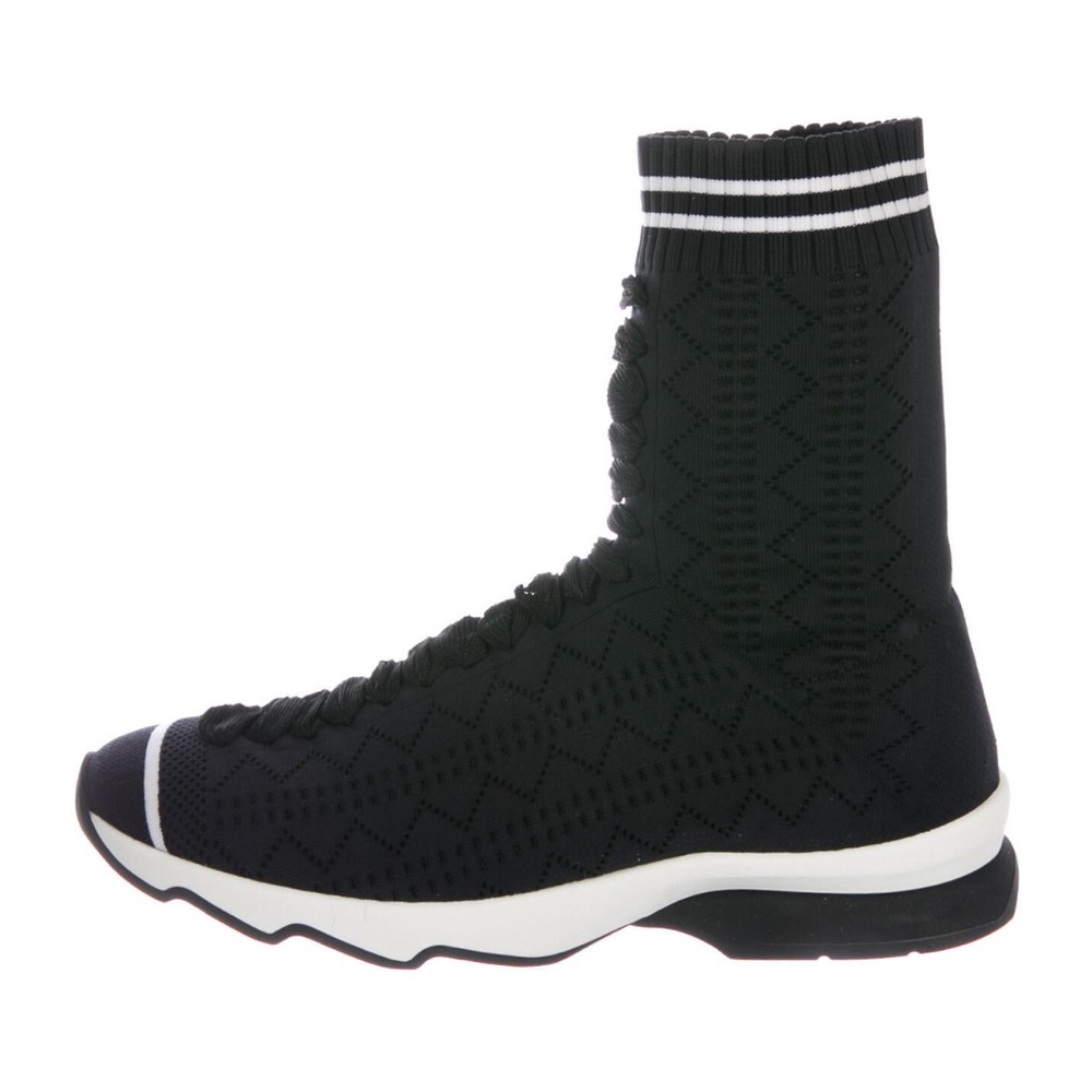 Fendi Rockoko Knit Sneakers Size 37 or US 7